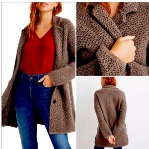 Bird eye sweater coat | Madewell